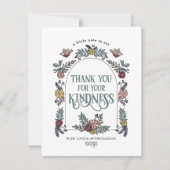 Bird and Garden Flower Arch Dank je kaart (Voorkant)