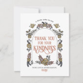 Bird and Garden Flower Arch Dank je kaart (Voorkant)