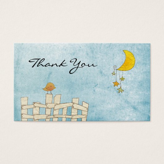 Bird and Moon bedankt je Visitekaartje (Voorkant)