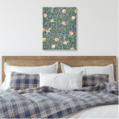 Bird and Pomegranate Wallpaper Design, bedrukt met Canvas Afdruk (Insitu (Slaapkamer))