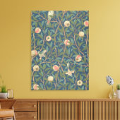 Bird and Pomegranate Wallpaper Design, bedrukt met Canvas Afdruk (Insitu (Woonkamer))