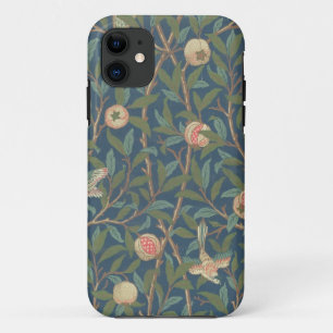 Bird and Pomegranate Wallpaper Design, bedrukt met iPhone 11 Hoesje