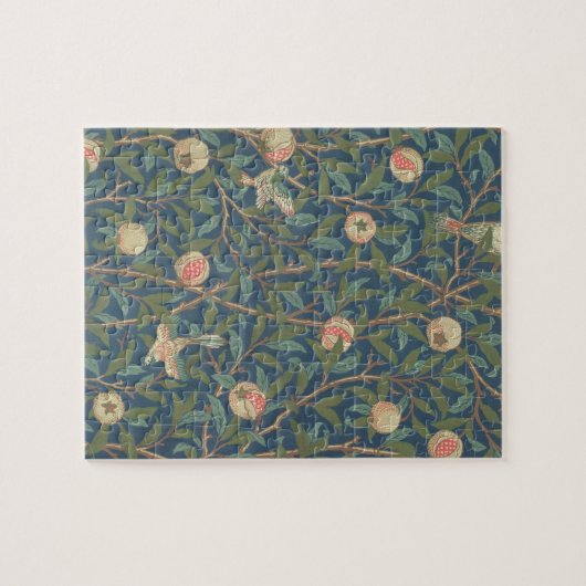 Bird and Pomegranate Wallpaper Design, bedrukt met Legpuzzel (Horizontaal)