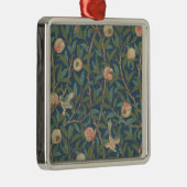 Bird and Pomegranate Wallpaper Design, bedrukt met Metalen Ornament (Rechts)