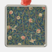 Bird and Pomegranate Wallpaper Design, bedrukt met Metalen Ornament (Voorkant)