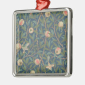 Bird and Pomegranate Wallpaper Design, bedrukt met Metalen Ornament (Links)