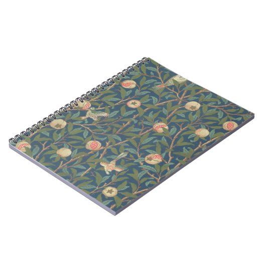 Bird and Pomegranate Wallpaper Design, bedrukt met Notitieboek (Linkerzijde)