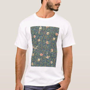 Bird and Pomegranate Wallpaper Design, bedrukt met T-shirt