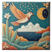 Bird and the Crescent Guide Tegeltje (Voorkant)