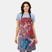 Bird and the Lake All-Over Print Apron Schort (Gedragen)