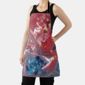 Bird and the Lake All-Over Print Apron Schort (Insitu)