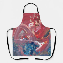 Bird and the Lake All-Over Print Apron Schort