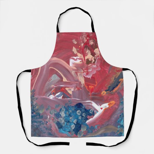 Bird and the Lake All-Over Print Apron Schort (Voorkant)