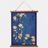 Bird and Weeping Cherry Tree, Hokusai Hangend Wandkleed (Voorkant)