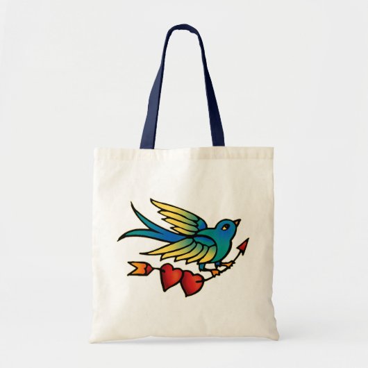Bird Arrow en Hearts Tote Bag (Voorkant)