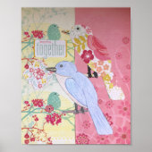 Bird Art Collage Poster (Voorkant)