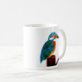 Bird Art Colorful Kingfisher Koffiemok (Voorkant rechts)