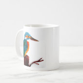 Bird Art Colorful Kingfisher Koffiemok (Voorkant links)