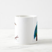 Bird Art Colorful Kingfisher Koffiemok (Center)