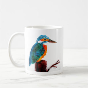 Bird Art Colorful Kingfisher Koffiemok