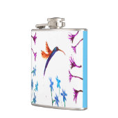 Bird Art Floral Hummingbird Heupfles (Links)