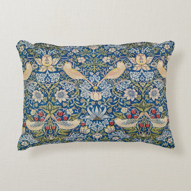 Bird Art Nouveau Design Accent Kussen (Voorkant)