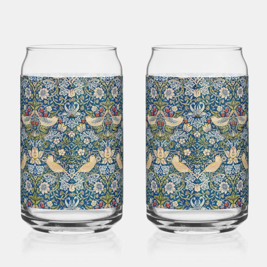 Bird Art Nouveau Design Blikvorm Glas (Rechts)