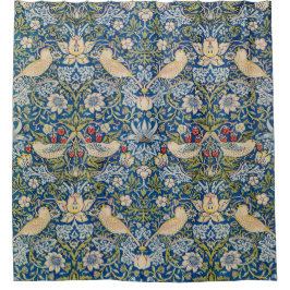 Bird Art Nouveau Design Douchegordijn