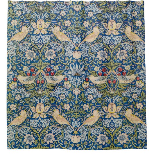 Bird Art Nouveau Design Douchegordijn (Voorkant)