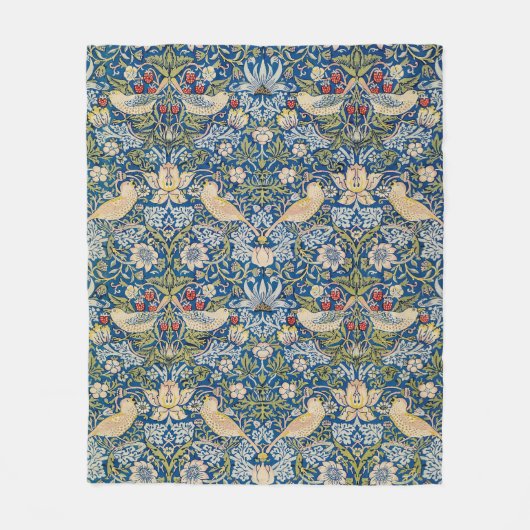 Bird Art Nouveau Design Fleece Deken (Voorkant)