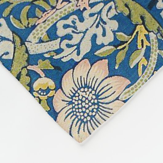 Bird Art Nouveau Design Fleece Deken (Hoek)