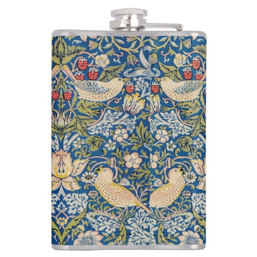 Bird Art Nouveau Design Heupfles (Achterkant)