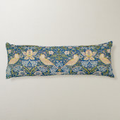 Bird Art Nouveau Design Lichaamskussen (Achterkant)