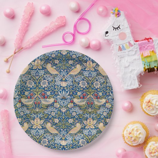 Bird Art Nouveau Design Papieren Bordje (Feest)