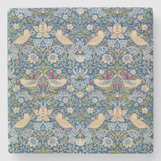 Bird Art Nouveau Design Stenen Onderzetter (Voorkant)