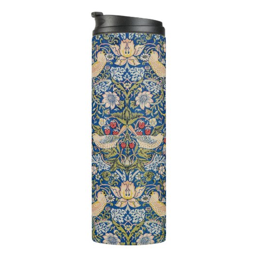 Bird Art Nouveau Design Thermosbeker (Geroteerd rechts)