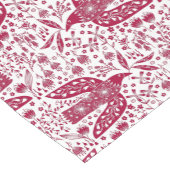 Bird Art Red Korte Tafelloper (Hoek)