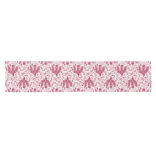 Bird Art Red Korte Tafelloper (Horizontaal)