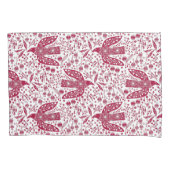 Bird Art Red Kussensloop (Voorkant-Links)