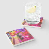 Bird Art Stenen Onderzetter (Zijkant)