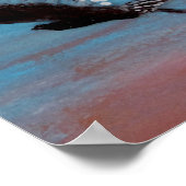 Bird Art Sunrise Owl Flying Poster (Hoek)