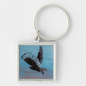 Bird Art Sunrise Owl Sleutelhanger (Voorkant)