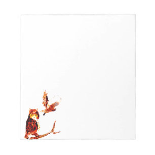 Bird Art Tawny Owl Notitieblok