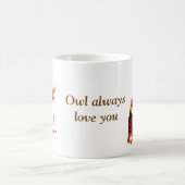 Bird Art Tawny Owls Love Koffiemok (Center)