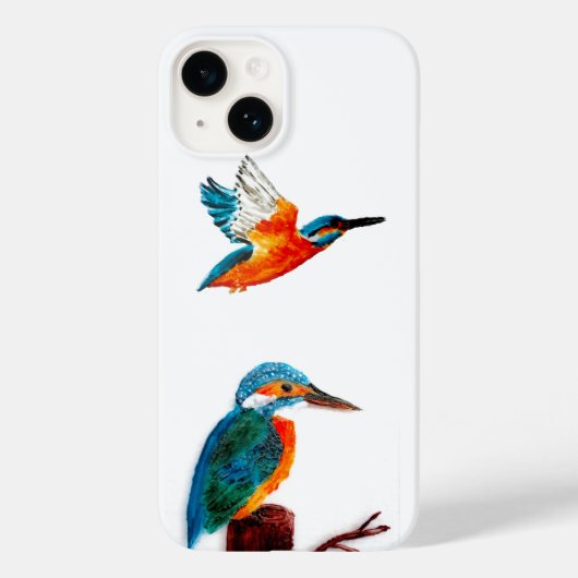 BIrd Art Two Kingfishers Case-Mate iPhone Case (Achterkant)