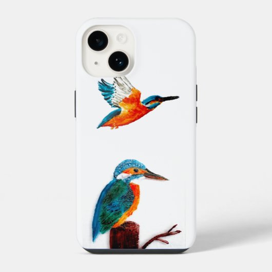 BIrd Art Two Kingfishers iPhone Hoesje (Achterkant)