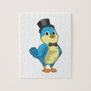 Bird as Groom with Ribbon Legpuzzel