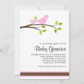 Bird Baby shower Invitation Kaart (Voorkant)