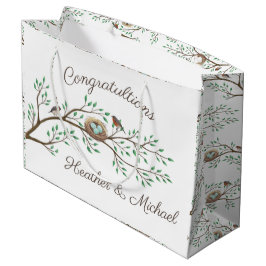 Bird Baby shower Spring Groot Cadeauzakje