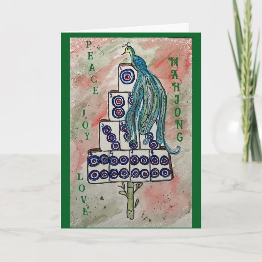 Bird Bam Holiday Feestdagen Kaart (Voorkant)